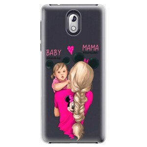 Plastové pouzdro iSaprio - Mama Mouse Blond and Girl - Nokia 3.1