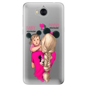 Silikonové pouzdro iSaprio - Mama Mouse Blond and Girl - Huawei Y5 2017 / Y6 2017