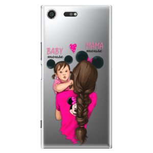 Plastové pouzdro iSaprio - Mama Mouse Brunette and Girl - Sony Xperia XZ Premium