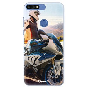 Silikonové pouzdro iSaprio - Motorcycle 10 - Huawei Honor 7C