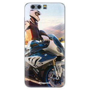 Silikonové pouzdro iSaprio - Motorcycle 10 - Huawei Honor 9