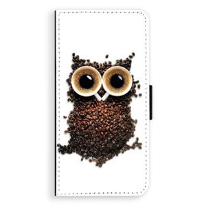 Flipové pouzdro iSaprio - Owl And Coffee - Huawei Ascend P8