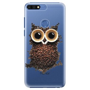 Plastové pouzdro iSaprio - Owl And Coffee - Huawei Honor 7C