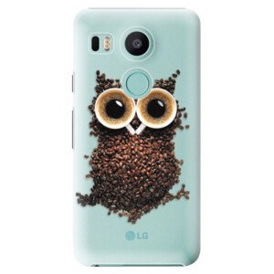 Plastové pouzdro iSaprio - Owl And Coffee - LG Nexus 5X