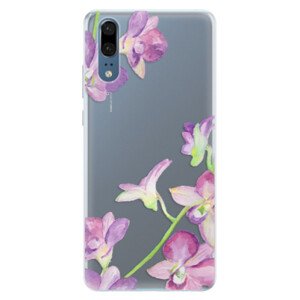 Silikonové pouzdro iSaprio - Purple Orchid - Huawei P20