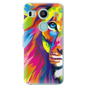 Plastové pouzdro iSaprio - Rainbow Lion - LG Nexus 5X