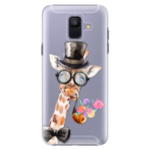 Plastové pouzdro iSaprio - Sir Giraffe - Samsung Galaxy A6