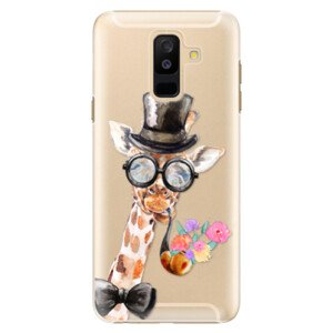 Plastové pouzdro iSaprio - Sir Giraffe - Samsung Galaxy A6+