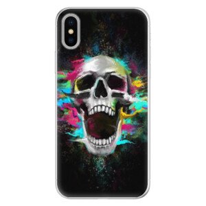 Silikonové pouzdro iSaprio - Skull in Colors - iPhone X