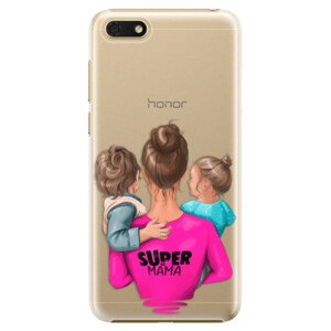 Plastové pouzdro iSaprio - Super Mama - Boy and Girl - Huawei Honor 7S