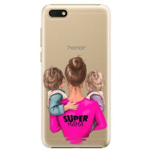 Plastové pouzdro iSaprio - Super Mama - Two Boys - Huawei Honor 7S
