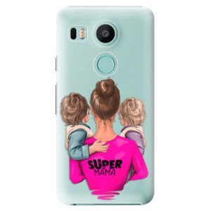 Plastové pouzdro iSaprio - Super Mama - Two Boys - LG Nexus 5X