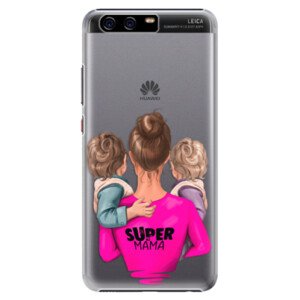 Plastové pouzdro iSaprio - Super Mama - Two Boys - Huawei P10 Plus