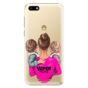 Plastové pouzdro iSaprio - Super Mama - Two Boys - Huawei Y5 2018