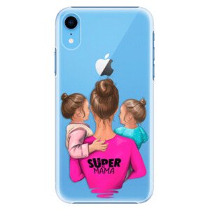 Plastové pouzdro iSaprio - Super Mama - Two Girls - iPhone XR