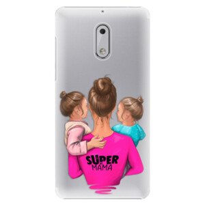 Plastové pouzdro iSaprio - Super Mama - Two Girls - Nokia 6