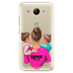Plastové pouzdro iSaprio - Super Mama - Two Girls - Huawei Y3 2017