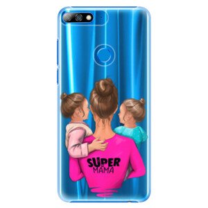 Plastové pouzdro iSaprio - Super Mama - Two Girls - Huawei Y7 Prime 2018