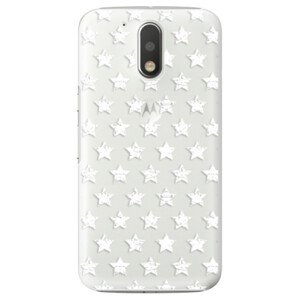Plastové pouzdro iSaprio - Stars Pattern - white - Lenovo Moto G4 / G4 Plus
