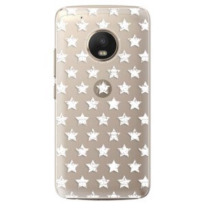 Plastové pouzdro iSaprio - Stars Pattern - white - Lenovo Moto G5 Plus