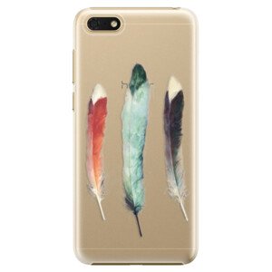Plastové pouzdro iSaprio - Three Feathers - Huawei Honor 7S