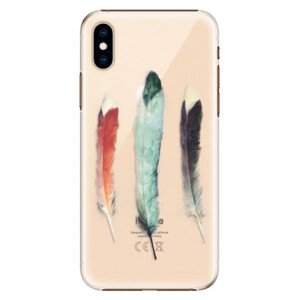 Plastové pouzdro iSaprio - Three Feathers - iPhone XS
