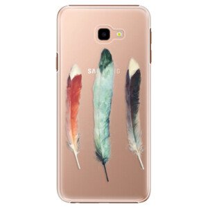Plastové pouzdro iSaprio - Three Feathers - Samsung Galaxy J4+