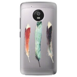 Plastové pouzdro iSaprio - Three Feathers - Lenovo Moto G5