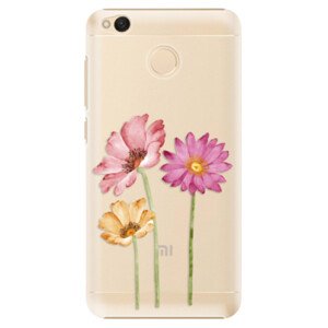 Plastové pouzdro iSaprio - Three Flowers - Xiaomi Redmi 4X