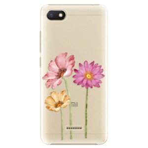 Plastové pouzdro iSaprio - Three Flowers - Xiaomi Redmi 6A