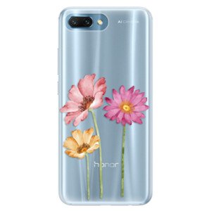 Silikonové pouzdro iSaprio - Three Flowers - Huawei Honor 10