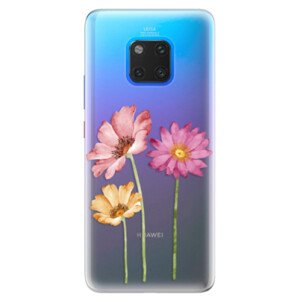 Silikonové pouzdro iSaprio - Three Flowers - Huawei Mate 20 Pro