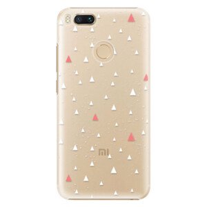 Plastové pouzdro iSaprio - Abstract Triangles 02 - white - Xiaomi Mi A1