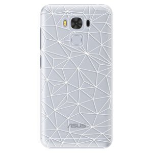 Plastové pouzdro iSaprio - Abstract Triangles 03 - white - Asus ZenFone 3 Max ZC553KL