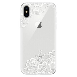Silikonové pouzdro iSaprio - White Lace 02 - iPhone X