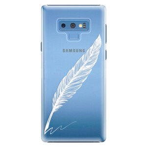 Plastové pouzdro iSaprio - Writing By Feather - white - Samsung Galaxy Note 9