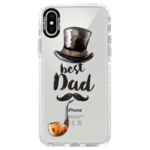 Silikonové pouzdro Bumper iSaprio - Best Dad - iPhone X