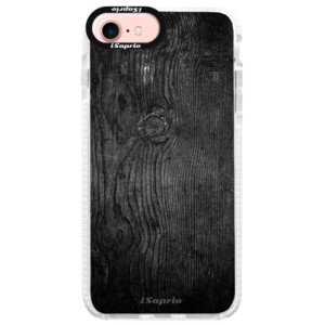 Silikonové pouzdro Bumper iSaprio - Black Wood 13 - iPhone 7
