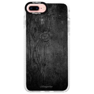 Silikonové pouzdro Bumper iSaprio - Black Wood 13 - iPhone 7 Plus