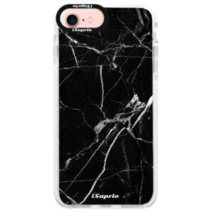 Silikonové pouzdro Bumper iSaprio - Black Marble 18 - iPhone 7