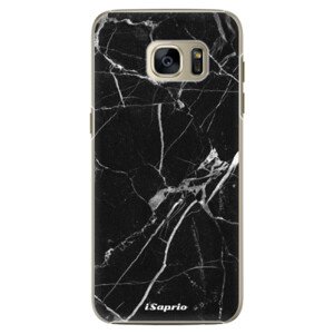 Plastové pouzdro iSaprio - Black Marble 18 - Samsung Galaxy S7