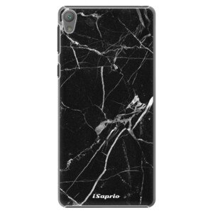 Plastové pouzdro iSaprio - Black Marble 18 - Sony Xperia E5
