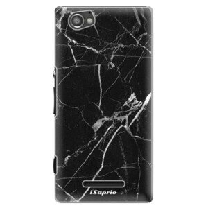 Plastové pouzdro iSaprio - Black Marble 18 - Sony Xperia M