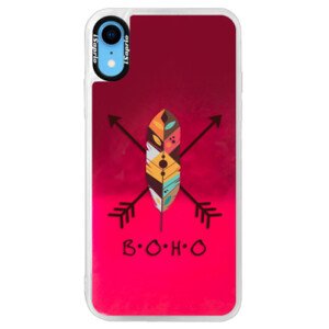 Neonové pouzdro Pink iSaprio - BOHO - iPhone XR