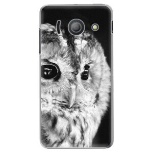 Plastové pouzdro iSaprio - BW Owl - Huawei Ascend Y300