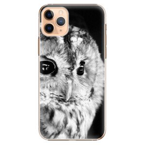 Plastové pouzdro iSaprio - BW Owl - iPhone 11 Pro Max