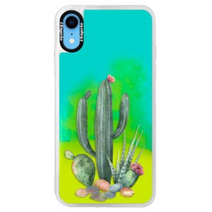 Neonové pouzdro Blue iSaprio - Cacti 02 - iPhone XR