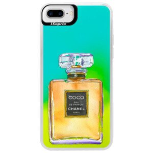 Neonové pouzdro Blue iSaprio - Chanel Gold - iPhone 7 Plus