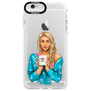 Silikonové pouzdro Bumper iSaprio - Coffe Now - Blond - iPhone 6/6S
