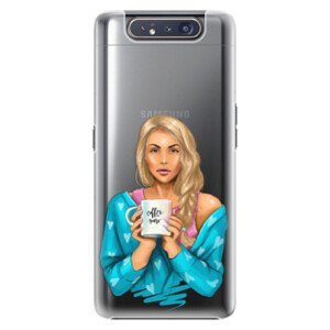 Plastové pouzdro iSaprio - Coffe Now - Blond - Samsung Galaxy A80